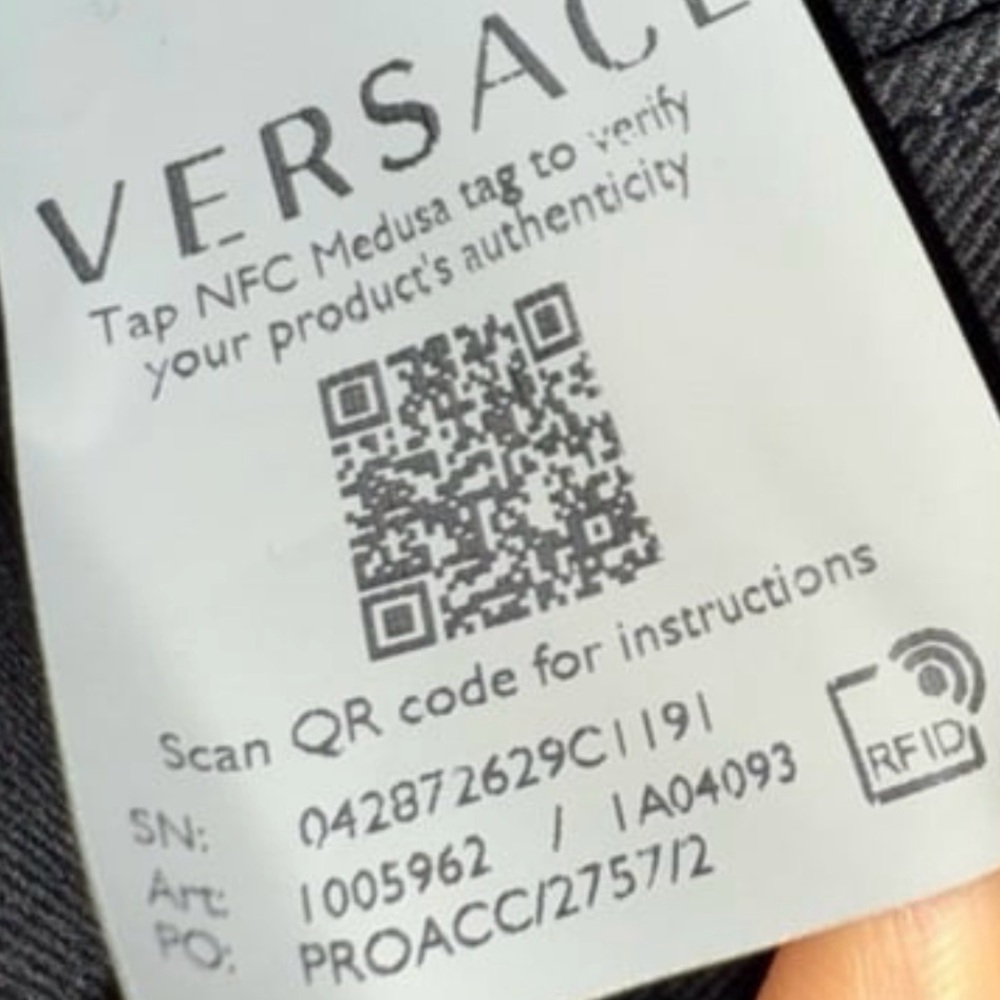 Versace Nude Calf Leather Crossbody Bag - Picture 13 of 13